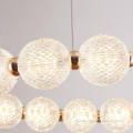 Shiny Acrylic Chandelier modern nordic pendant light in ring Factory